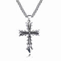 Personalized Retro High Street Hip Hop Cross Pendant Niche High Sense Men's And Women's Sweaters Accessories Necklace
