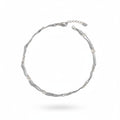 Maniac silver stainless steel irregular chain necklace for men and women.